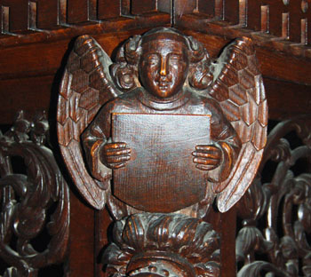 angel carving April 2007